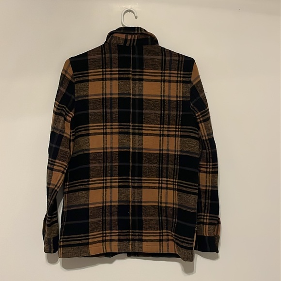 Women’s Flannel Utility Jacket Tentree XS Organic Cotton Plaid Shacket Casual - Picture 10 of 13